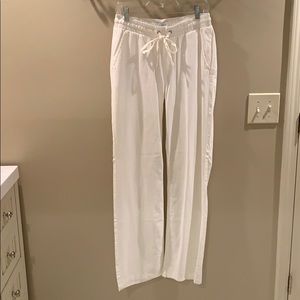 Cream Wide Leg Pants
